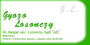 gyozo losonczy business card